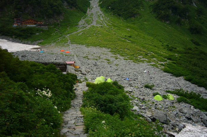 涸沢のテント場