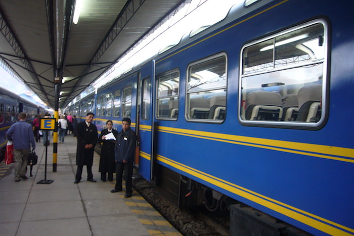 クスコからマチュピチュへの電車 VISTADOME