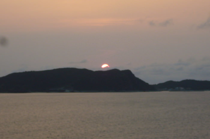 渡嘉敷島の夕焼け