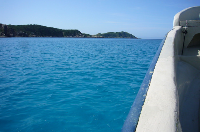 海の色が綺麗