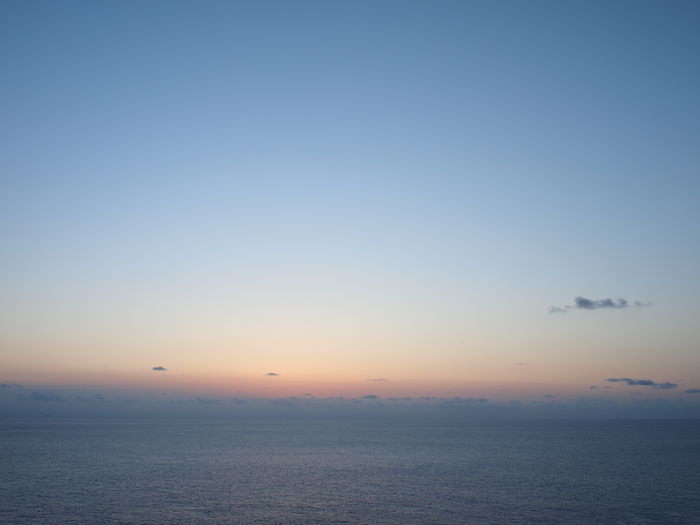 日本最西端で見る夕日