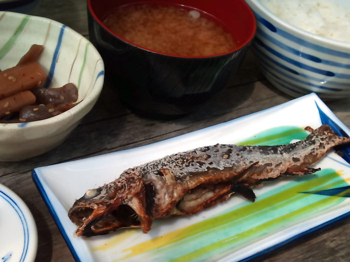 嘉門次小屋 岩魚の塩焼き定食