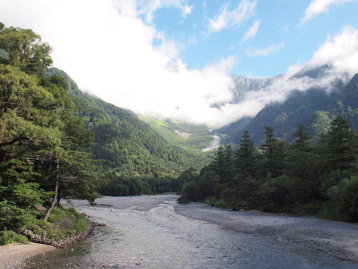 河童橋から見た風景