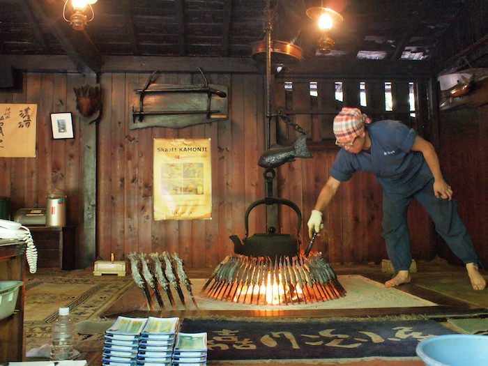 嘉門次小屋 岩魚の塩焼き