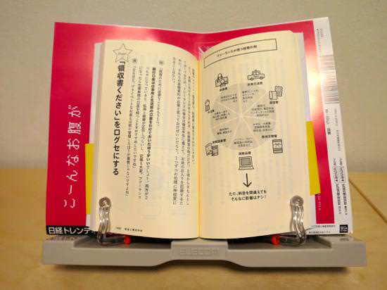 新書サイズでもこのようにすれば挟める