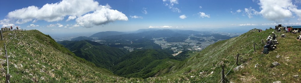 伊吹山山頂からパノラマ撮影