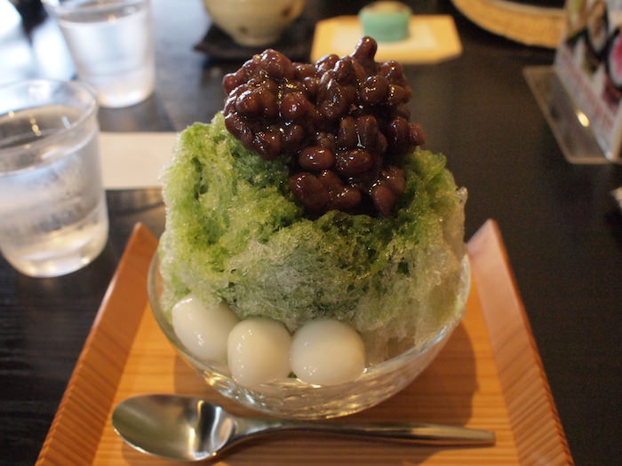抹茶金時かき氷
