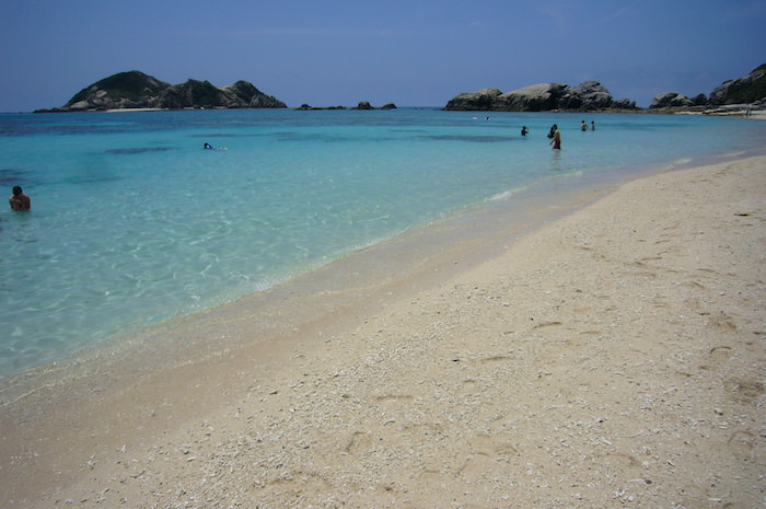 渡嘉敷島のビーチ