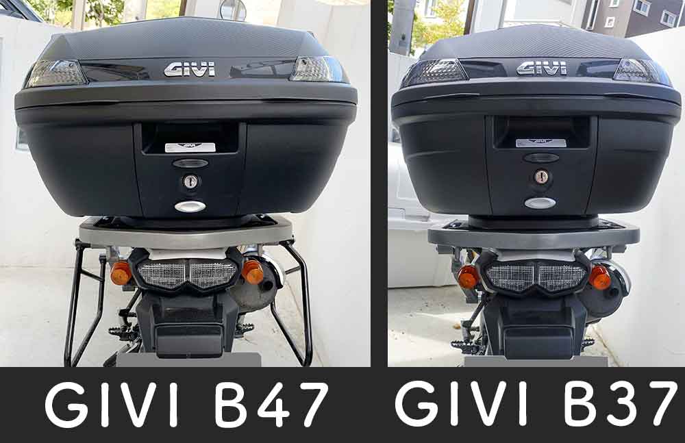 セロー250のリアボックス容量別比較（GIVI B37／B47） | やまむブログ